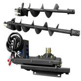 mini skid steer loader 3-in-1 set australian style auger drill rod attachment