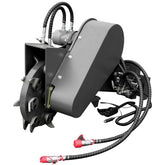 mini skid steer loader swing head stump crusher attachment