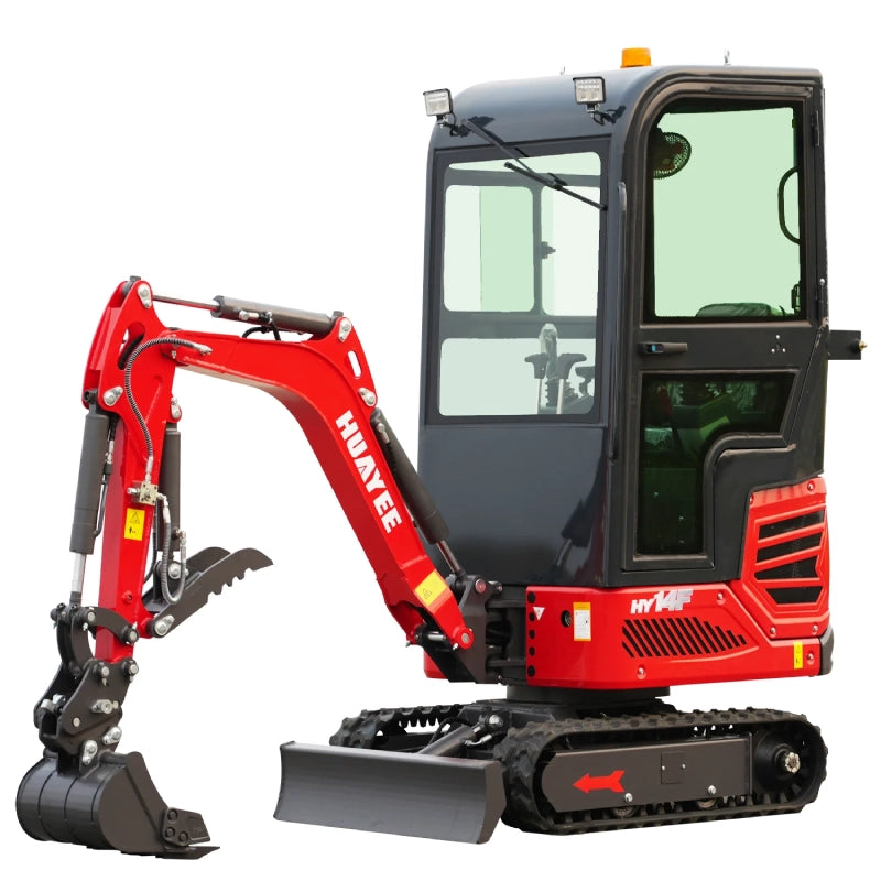 Huayee Mini HUAYEE HY14F | Mini Excavator with Pilot Controls & Cab Best Price | 13 ...