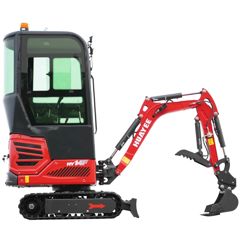 Huayee Mini HUAYEE HY14F | Mini Excavator with Pilot Controls & Cab Best Price | 13 ...