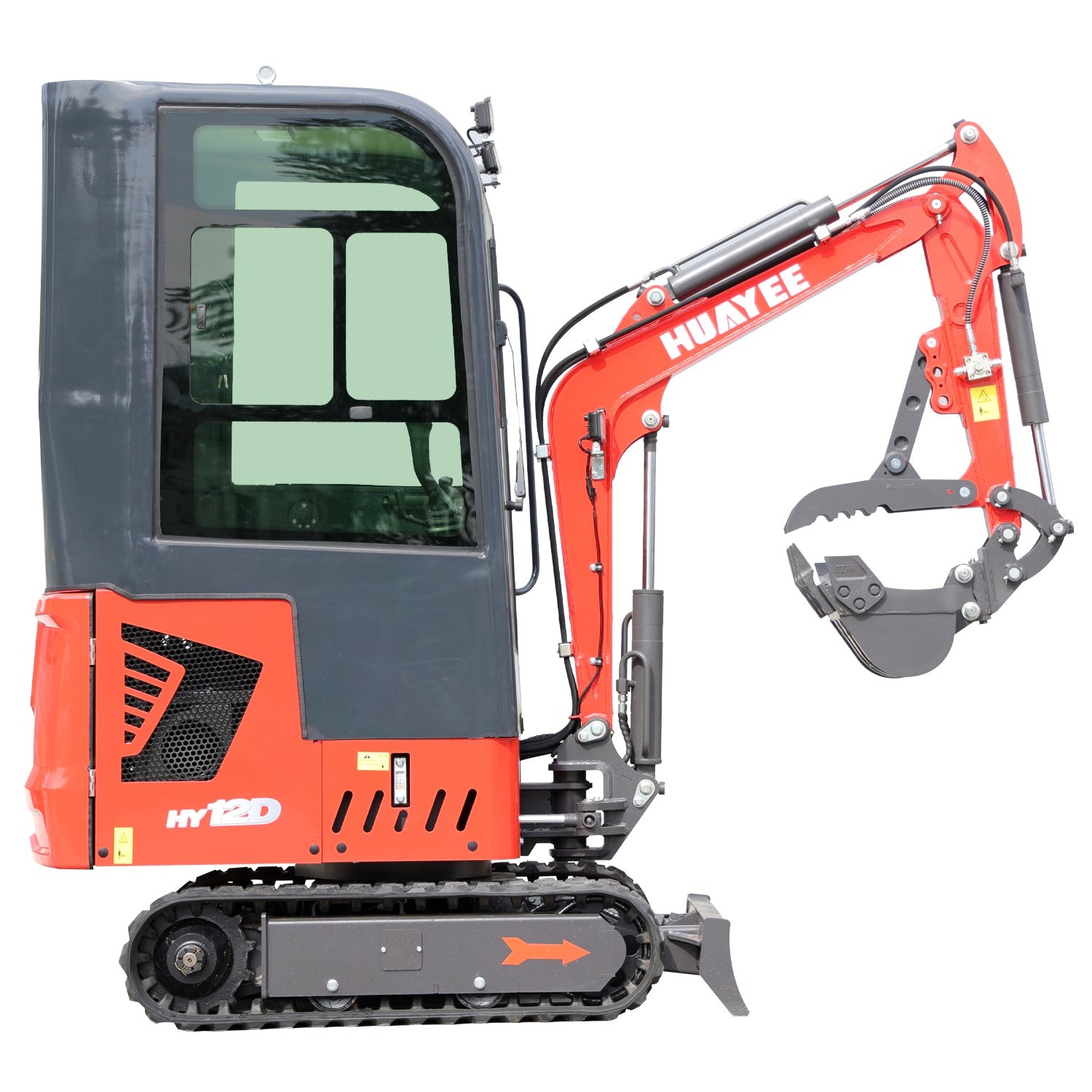 Mini Excavator Pro - B&S Engine with Cab & Advanced Hydraulics | HUAYEE HY12D