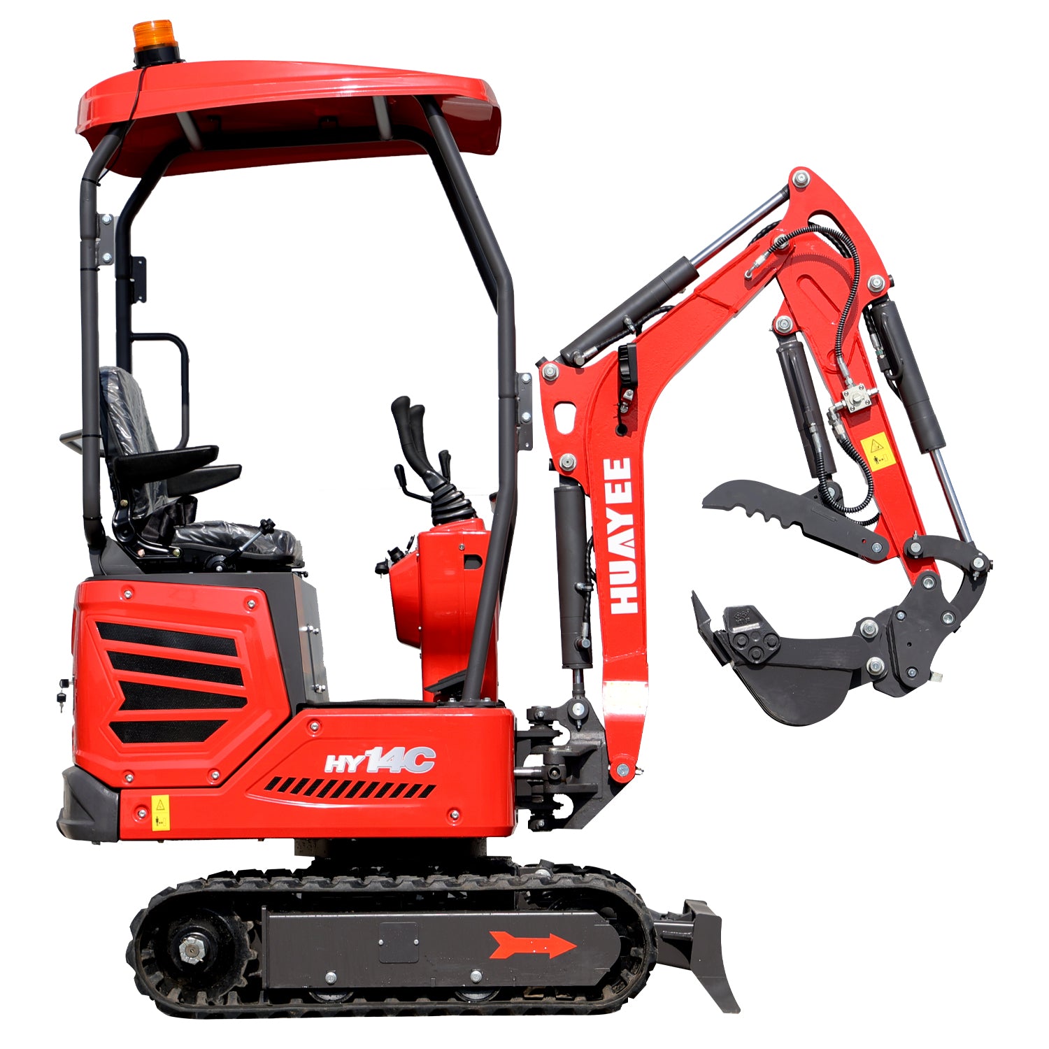 Huayee Mini HY14C Mini Excavator Online Sale with Hydraulic Thumb & Side Swing Boom ...