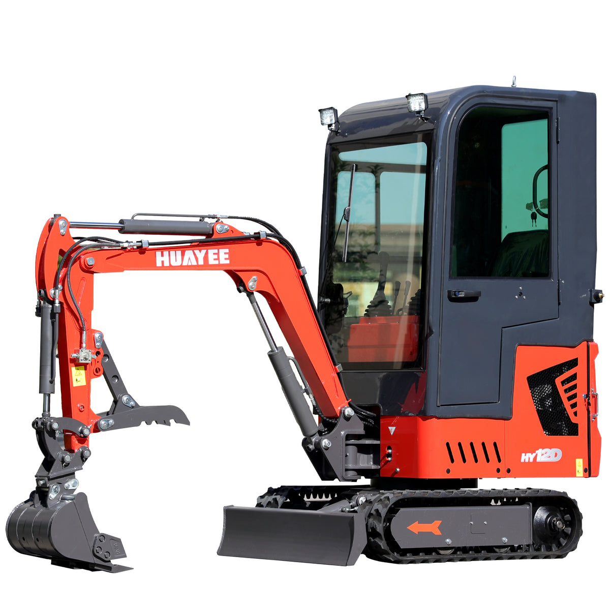 Huayee Mini 1.2 Ton Mini Excavator on Sale - B&S Engine with Cab & Advanced ...