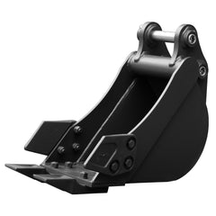 8" Toothed, 32" Toothless Bucket, Rake, Ripper 4-in-1 Set for 2 Ton Mini Excavators | HUAYEE HYE05