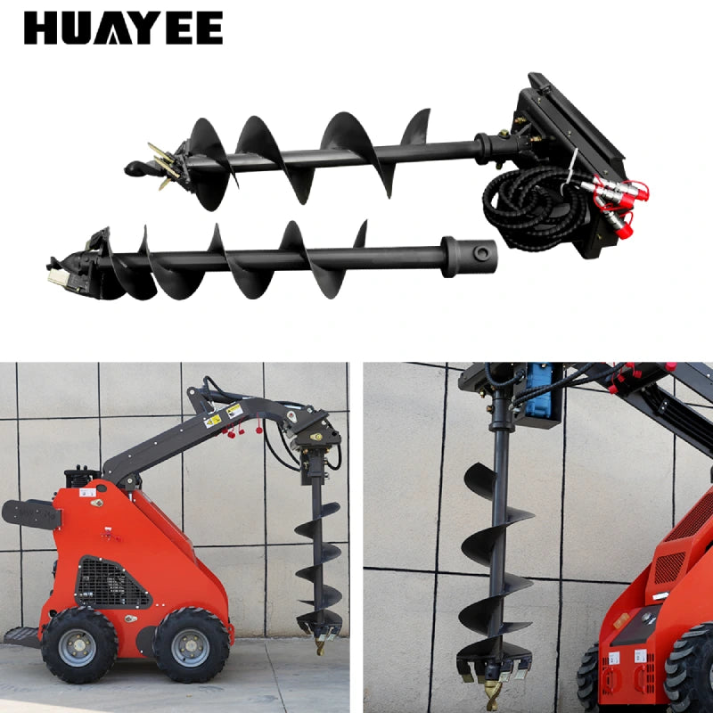 bulldozer with mini skid steer loader loader machine operation