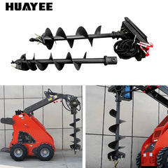 bulldozer with mini skid steer loader loader machine operation