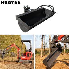 32 inch tilt bucket with mini excavators machine operation