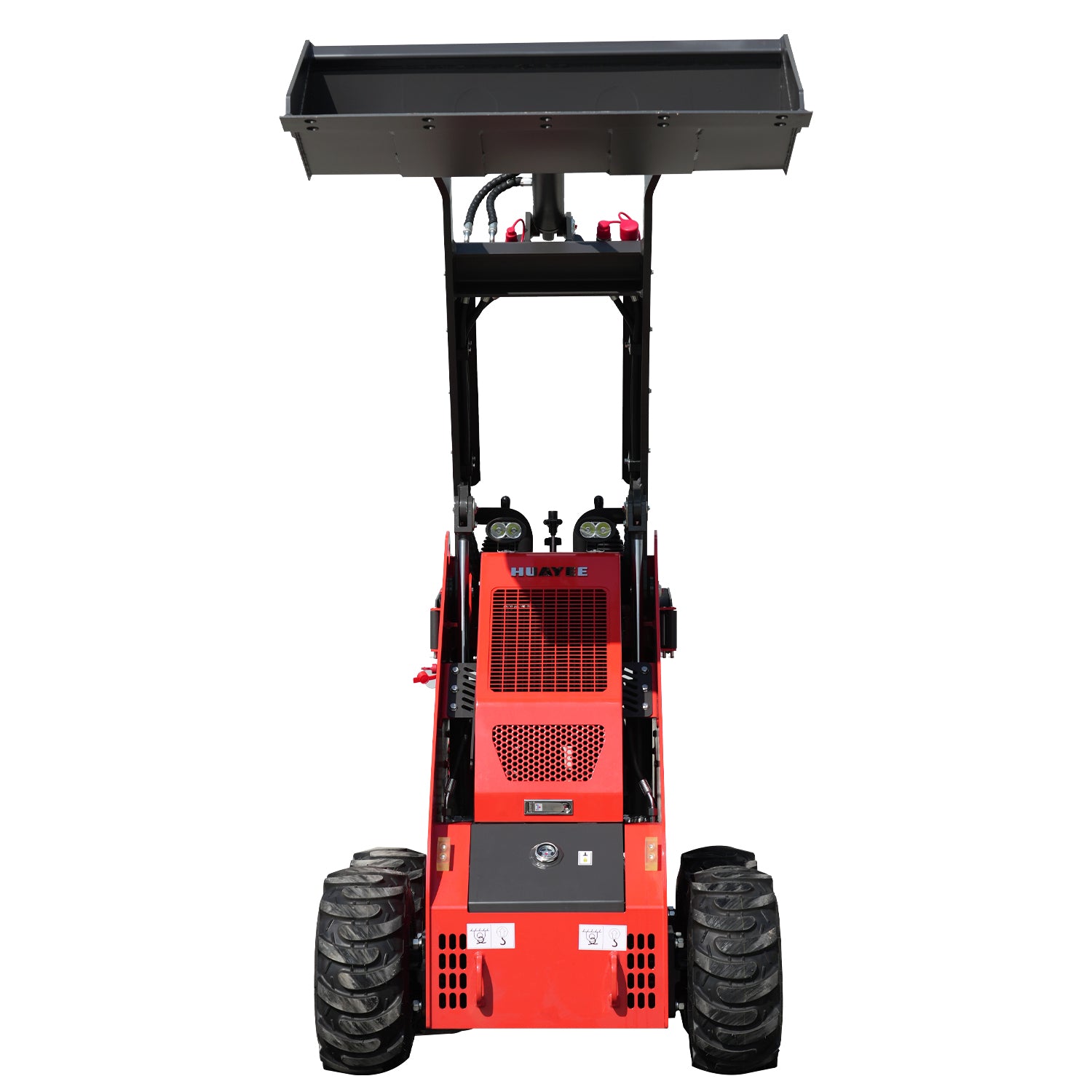Wheel Stand-On Mini Skid Steer Loader with 13.5HP Gasoline B&S Engine and Attachments | HUAYEE HY360C