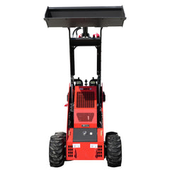 Wheel Stand-On Mini Skid Steer Loader with 13.5HP Gasoline B&S Engine and Attachments | HUAYEE HY360C