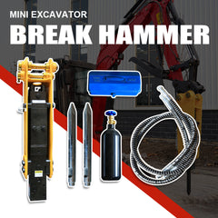 Concrete Crusher | Breakers for Mini Excavators Up to 2 Tons | HUAYEE HYE07