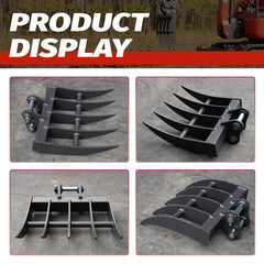 Rake for 2-Ton Mini Excavators | HUAYEE HYE05-3