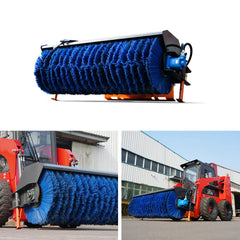 80 Inch Hydraulic Angle Broom Attachment Suits HY1025C/HY1050C/HY1065C Mini Skid Steer Loaders | HUAYEE HYL02