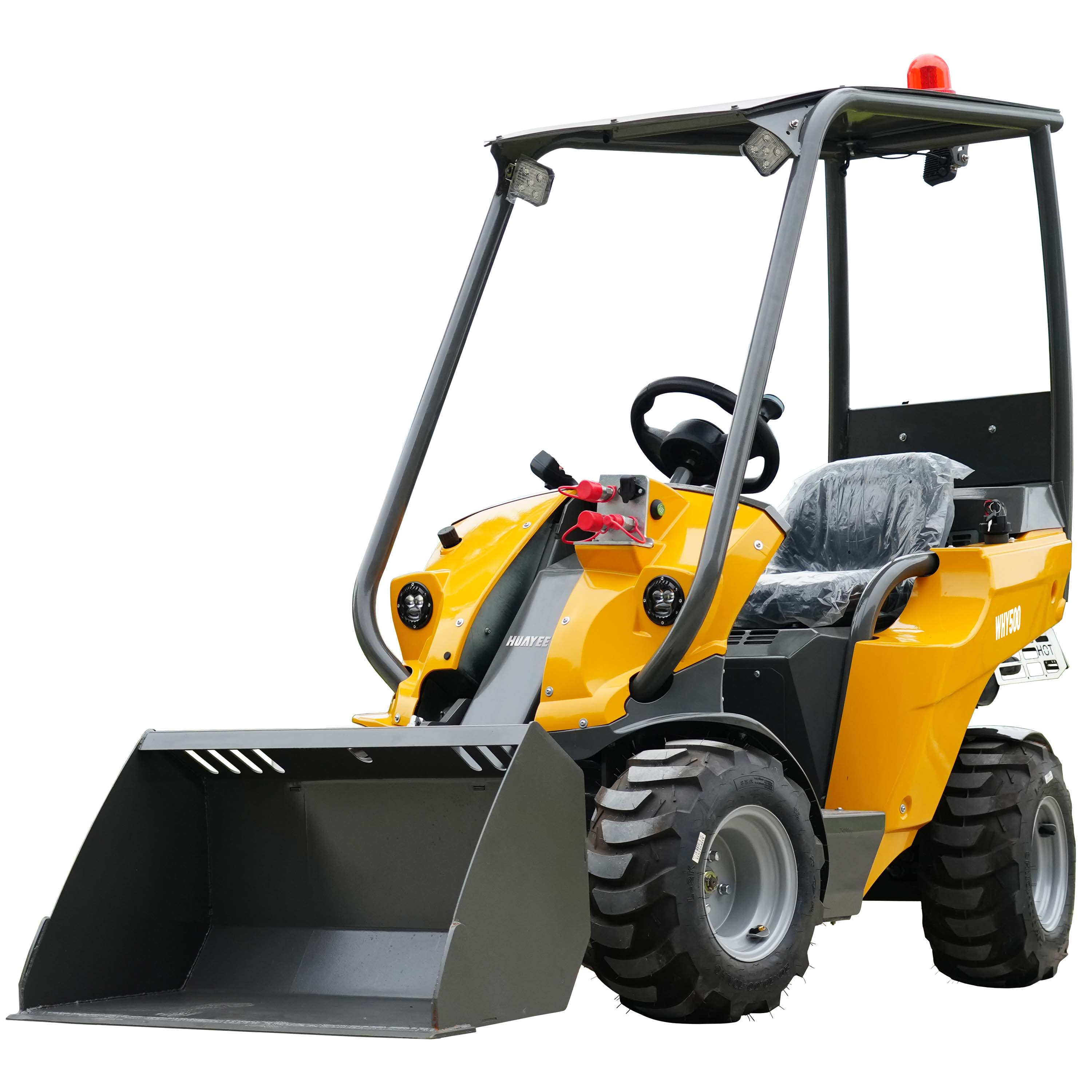 HUAYEE WHY500 Mini Wheel Loader | Compact Articulated Wheel Loader 