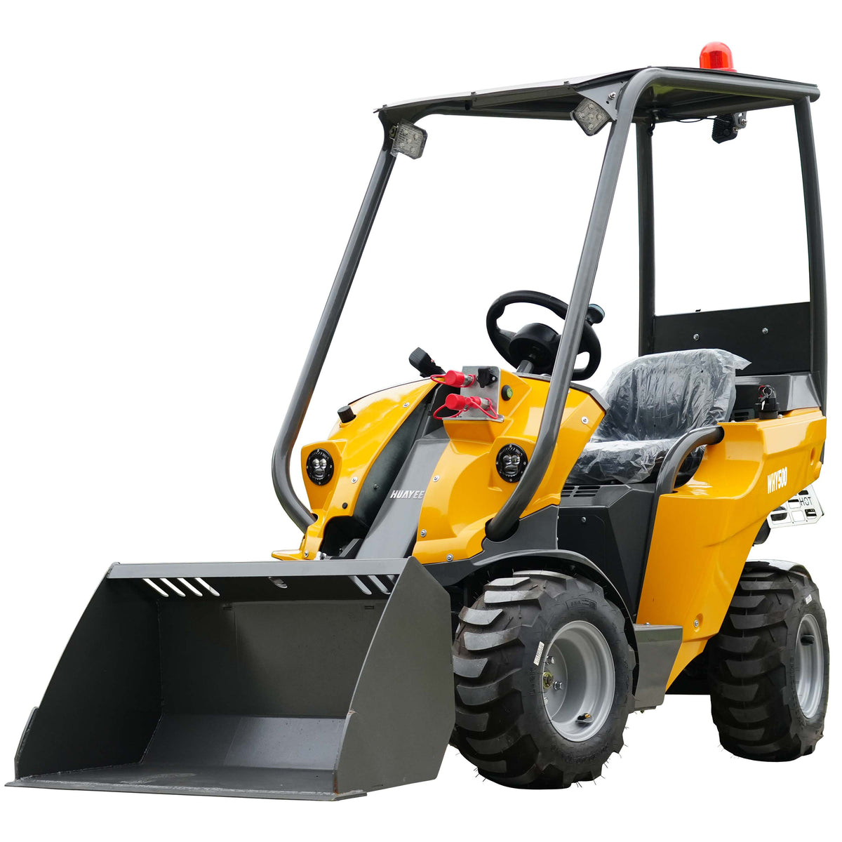 HUAYEE WHY500 Mini Wheel Loader | Compact Articulated Wheel Loader 