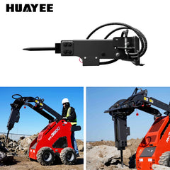3500mm Breaker Attachment for Mini Skid Steer Loaders | HUAYEE HYS10