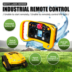 HUAYEE MHY55 Mini Compact Remote Control Tracked Lawn Mower