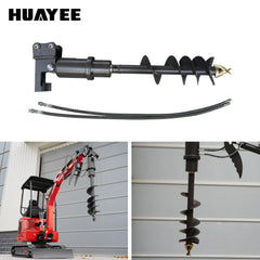 Mini Excavator Auger | 32x8" for 2 Ton Machines | HUAYEE HYE06