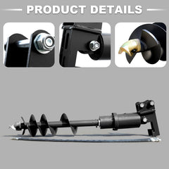 Mini Excavator Auger | 32x8" for Up to 2.5 Ton Machines | HUAYEE HYE06