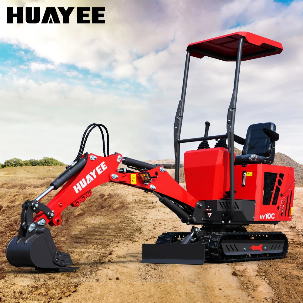 1 Ton Mini Excavator with 13.5HP RATO Engine & Canopy | HY10C