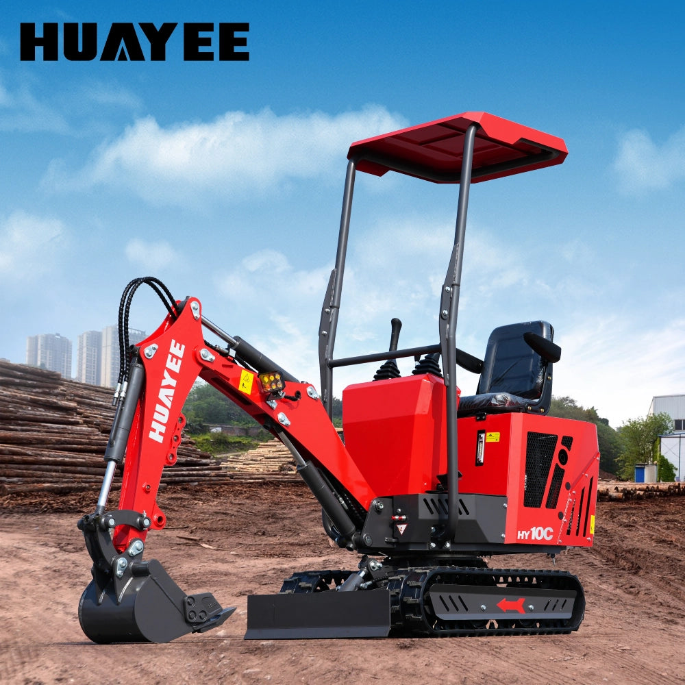 1 Ton Mini Excavator with 13.5HP RATO Engine & Canopy | HY10C