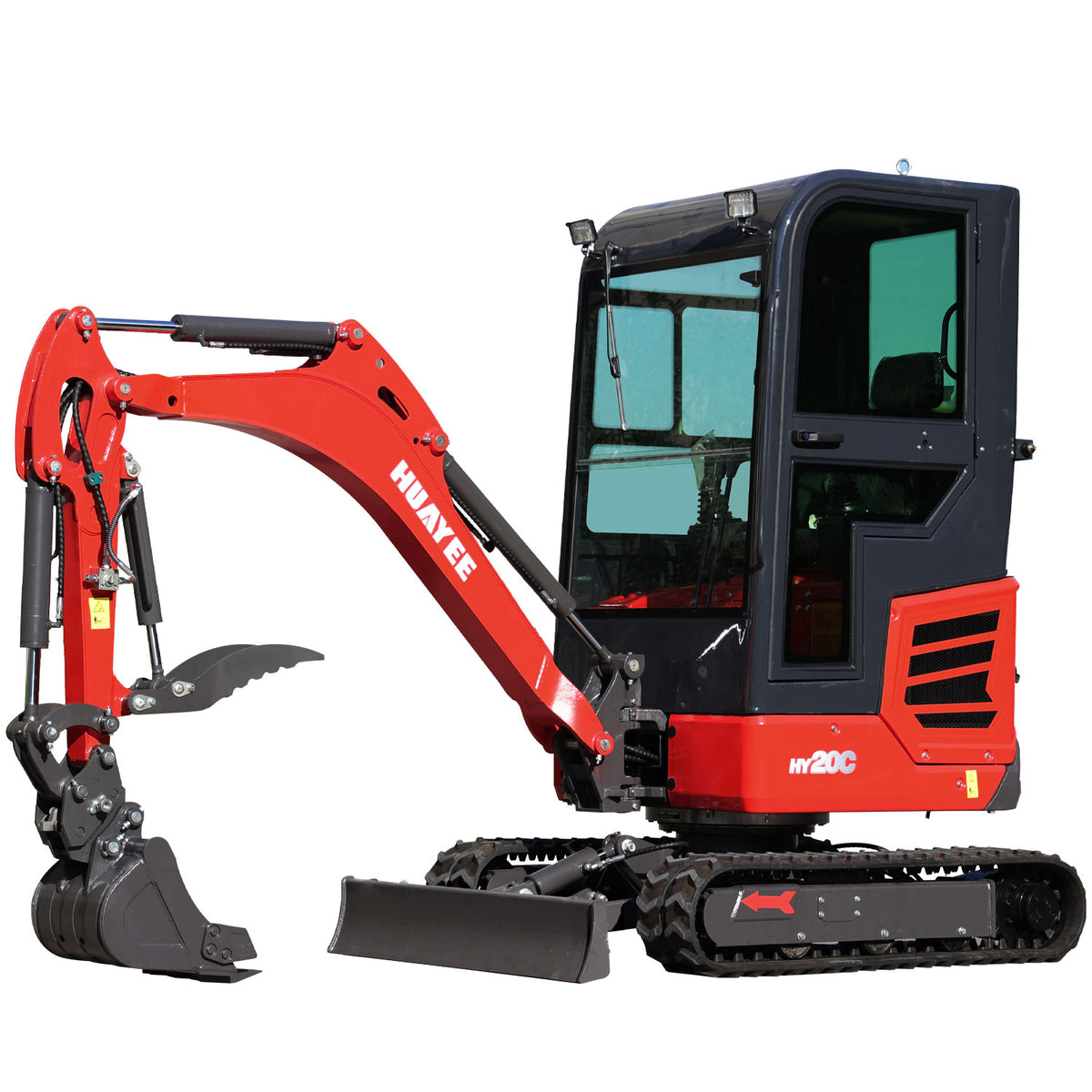 2 Ton Mini Excavator - HUAYEE HY20C with 16HP Kubota Engine