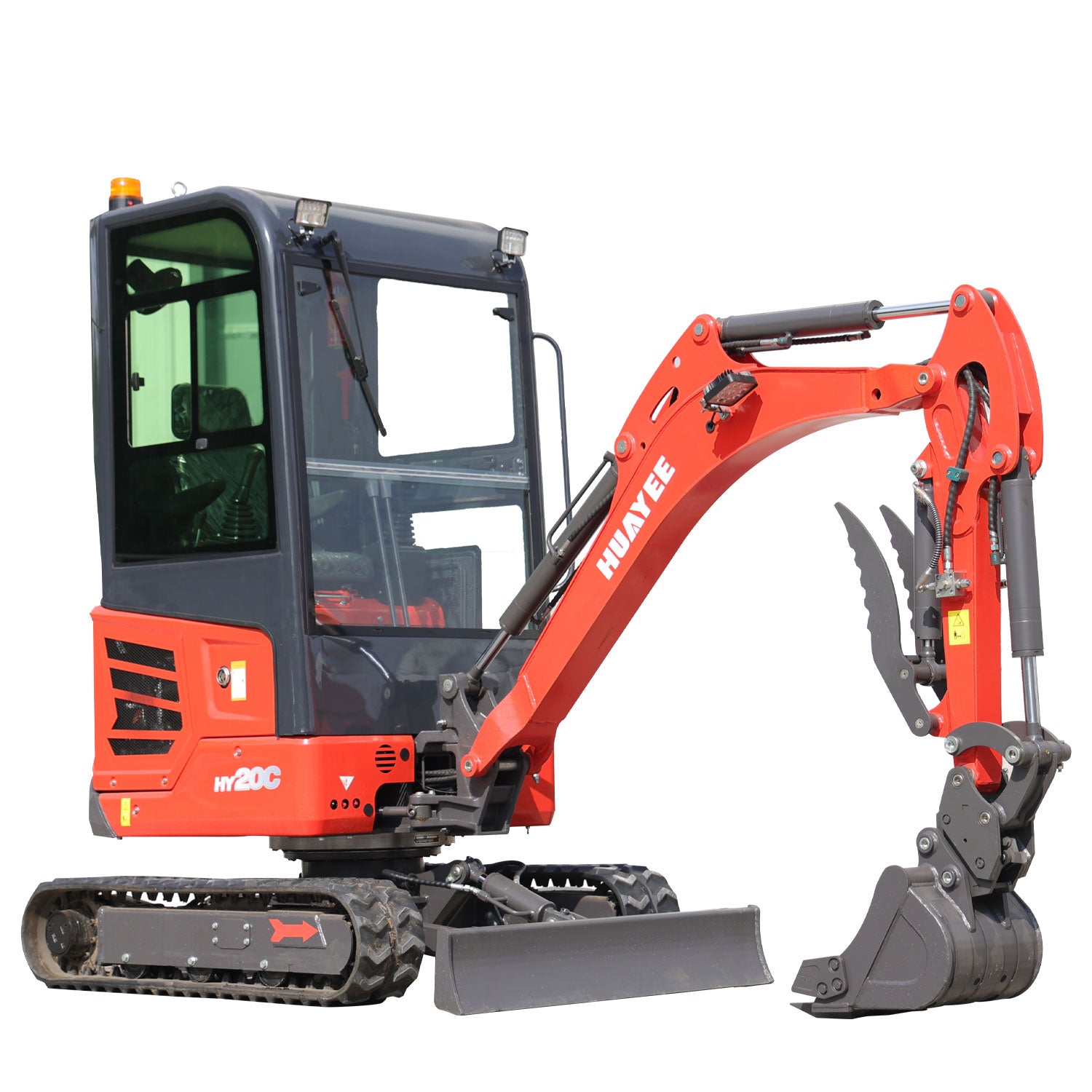 2 Ton Mini Excavator - HUAYEE HY20C with 16HP Kubota Engine