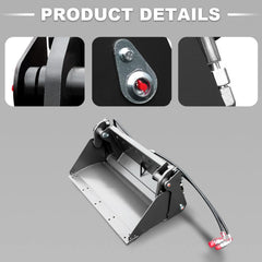 mini skid steer loader 4-in-1 bucket attachment detail