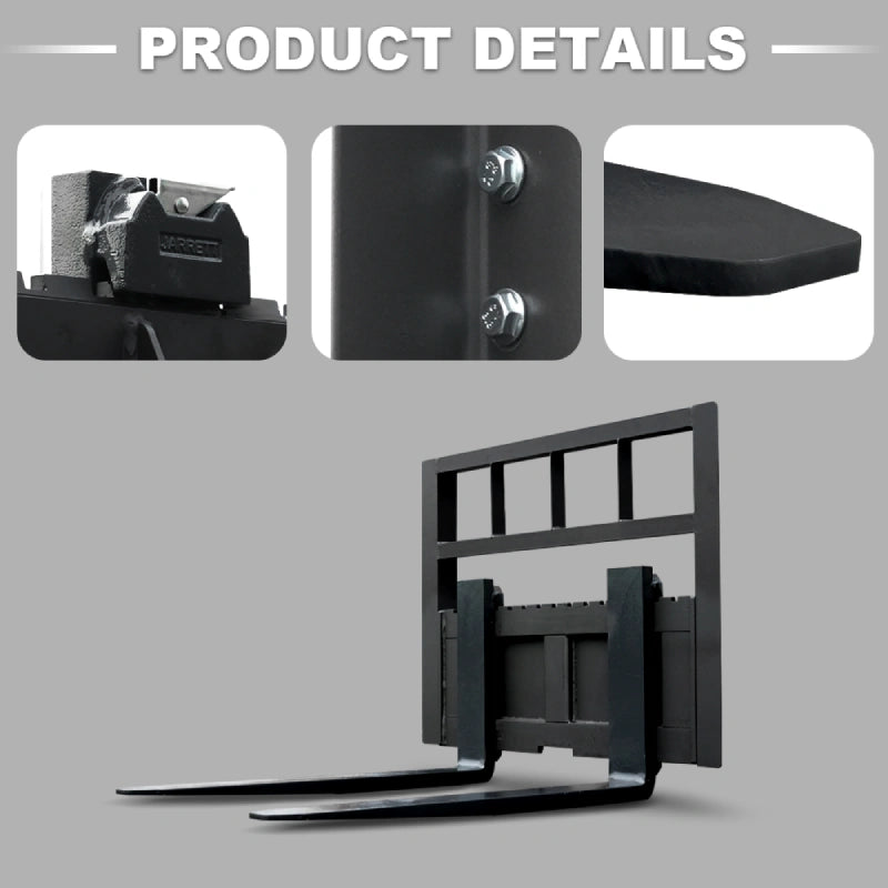 mini skid steer loader fork attachment detail