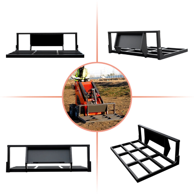 mini skid steer loader grader angle display