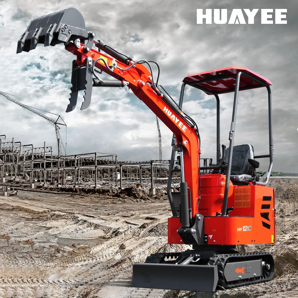 Huayee Mini HUAYEE HY12C | 1 Ton Mini Excavator for Sale - Hydraulic Thumb Clamp ...