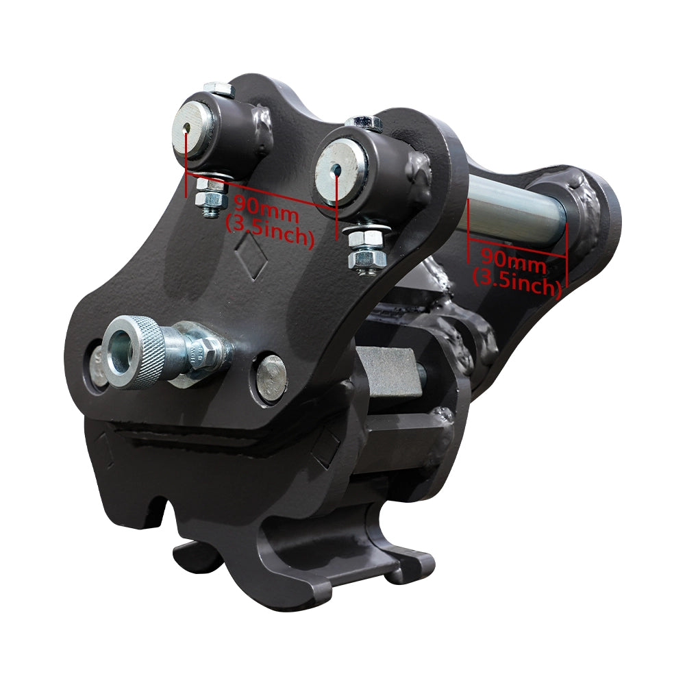 Mini Quick Coupler Semi-automatic Quick Change / Coupler for 1-1.8 Ton Mini Excavators ...