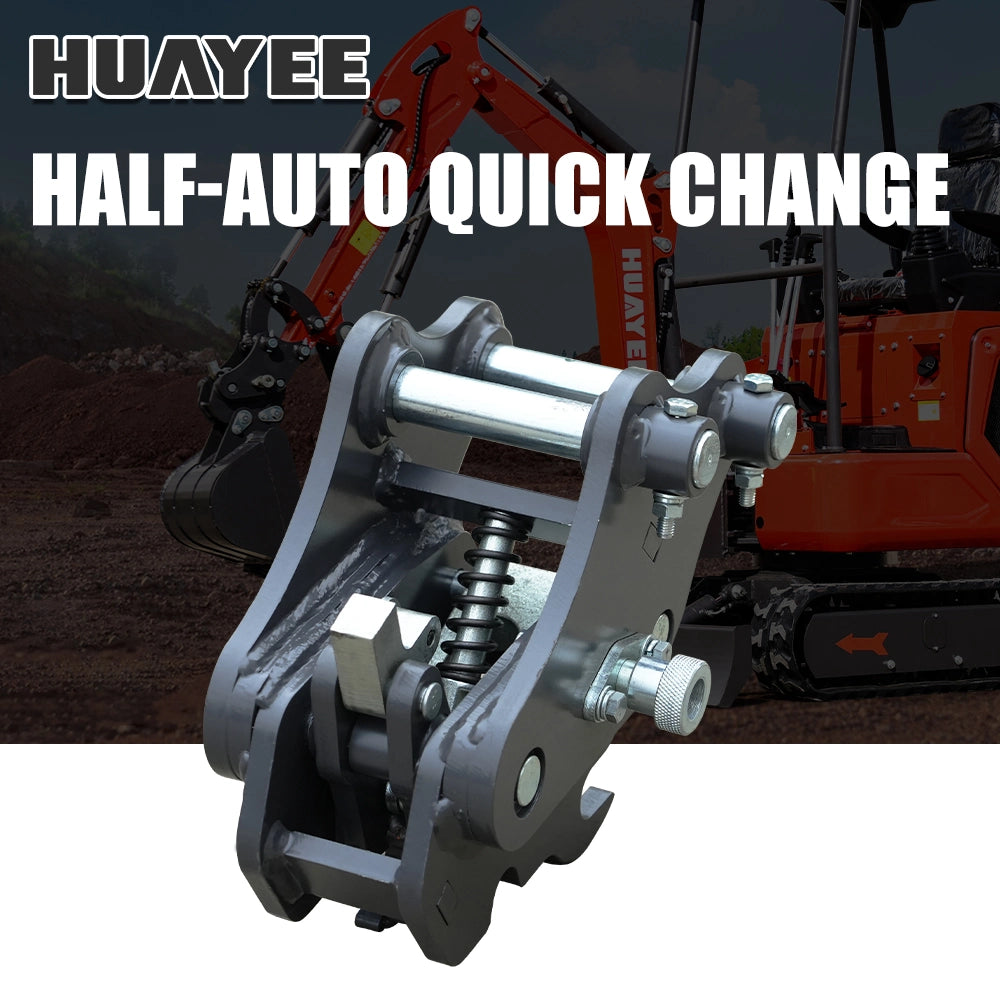 Mini Quick Coupler Semi-automatic Quick Change / Coupler for 1-1.8 Ton Mini Excavators ...