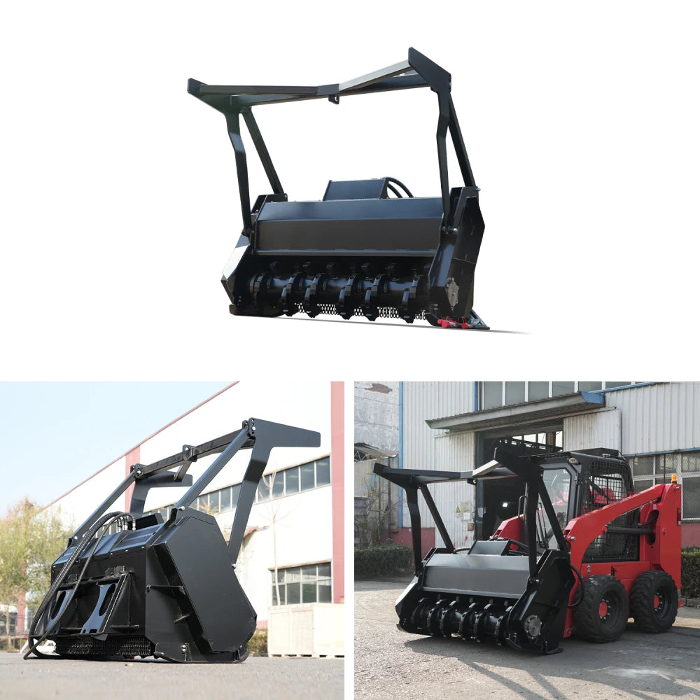 87 Inch Skid Steer Brush Cutter Attachment Suits HY1025C/HY1050C/HY1065C Mini Skid Steer Loaders | HUAYEE HYL08