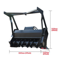 87 Inch Skid Steer Brush Cutter Attachment Suits HY1025C/HY1050C/HY1065C Mini Skid Steer Loaders | HUAYEE HYL08