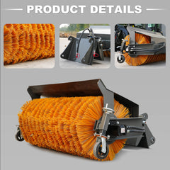 HUAYEE WHY-8 Floor Sweeper Attachment for WHY1500 Wheel Loaders